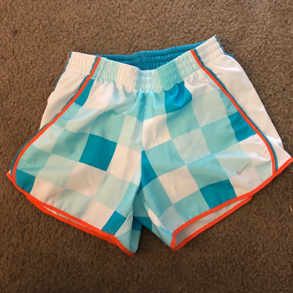 ❌ SOLD Blue Checkerboard Nike Running Shorts